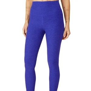 Beyond Yoga high waisted midi legging in sapphire